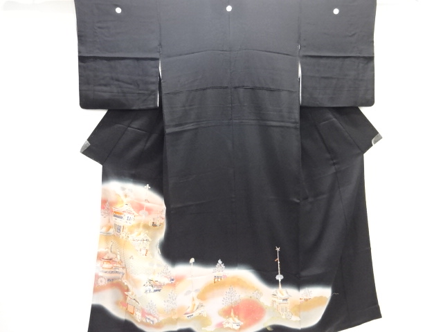 JAPANESE KIMONO / TOMESODE / EMBROIDERY / FESTIVAL FLOAT
